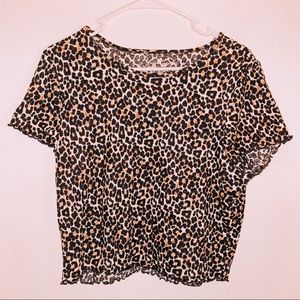 american eagle crop tee